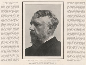 Sir William MacCormac, Baronet, Five Times President of the Royal College of Surgeons by English Photographer