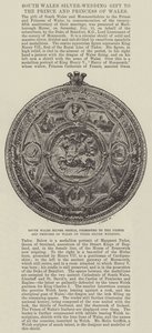 South Wales Silver Shield, presented to the Prince and Princess of Wales on their Silver Wedding by English Photographer