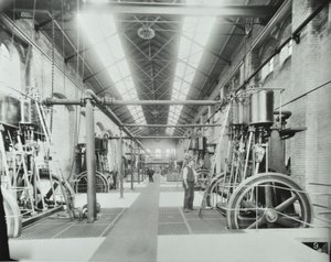 Southern Outfall Sewer, Crossness: interior of the engine house