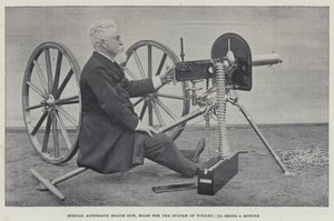 Special Automatic Maxim Gun, made for the Sultan of Turkey, 770 Shots a Minute by English Photographer