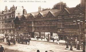 Staple Inn Old Houses in Holborn by English Photographer