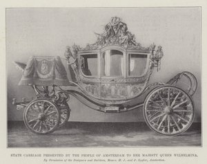 State Carriage Presented by the People of Amsterdam to Her Majesty Queen Wilhelmina by English Photographer