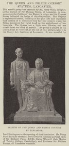 Statues of the Queen and Prince Consort at Lancaster by English Photographer