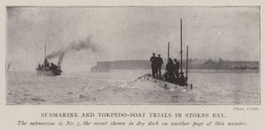 Submarine and Torpedo-Boat Trials in Stokes Bay