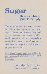 Sugar Distribution Scheme by English Photographer