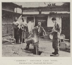 Teeming Crucible Cast Steel by English Photographer