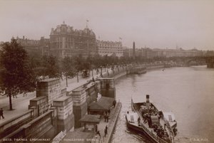 Thames Embankment from Hungerford Bridge by English Photographer