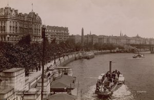 Thames Embankment from Hungerford Bridge by English Photographer