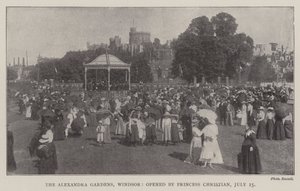 The Alexandra Gardens, Windsor, opened by Princess Christian, 15 July by English Photographer