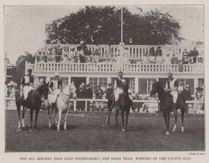 The All Ireland Polo Club Tournament, the Sligo Team, Winners of the County Cup by English Photographer