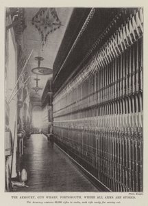 The Armoury, Gun Wharf, Portsmouth, where all Arms are Stored by English Photographer