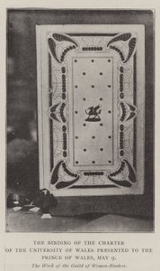 The Binding of the Charter of the University of Wales presented to the Prince of Wales, 9 May by English Photographer