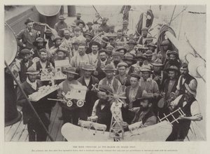 The Boer Prisoner as Toy-Maker on Board Ship by English Photographer