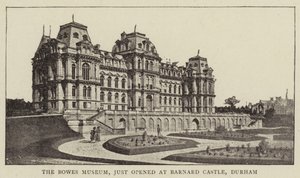 The Bowes Museum, just opened at Barnard Castle, Durham by English Photographer