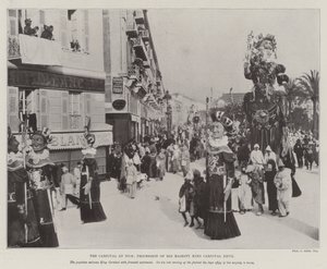The Carnival at Nice, Procession of His Majesty King Carnival XXVII by English Photographer