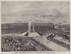The Ceremony at the Unveiling of the Statue by English Photographer