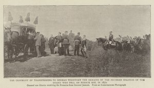 The Ceremony of Transferring to German Territory the Remains of the Prussian Soldiers of the Guard who fell on French Soil in 1870 by English Photographer