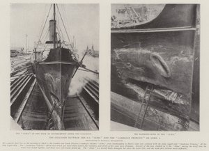 The Collision Between the SS Alma and the Cambrian Princess on 1 April by English Photographer