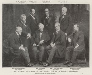 The Colonial Delegates to the Imperial Court of Appeal Conference by English Photographer