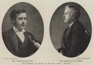 The Composer and Author of the New Opera, Diarmid by English Photographer