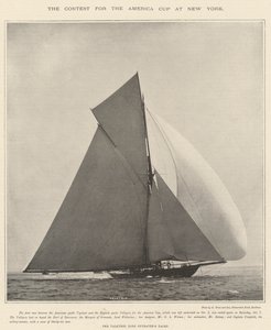 The Contest for the America Cup at New York by English Photographer