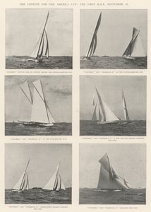 The Contest for the America Cup, the First Race, 26 September by English Photographer