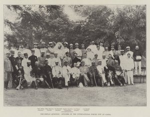 The Cretan Question, Officers of the International Forces Now at Canea by English Photographer