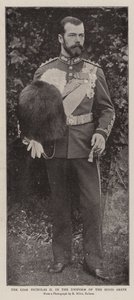 The Czar Nicholas II in the Uniform of the Scots Greys by English Photographer