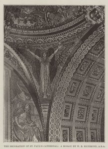 The Decoration of St Pauls Cathedral, a Mosaic by W B Richmond, ARA by English Photographer