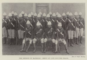 The Defence of Mafeking, Group of Cape Mounted Police by English Photographer