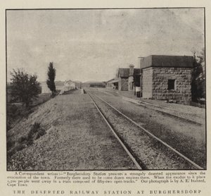 The Deserted Railway Station at Burghersdorp by English Photographer