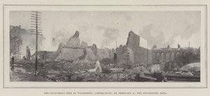 The Disastrous Fire at Waterbury, Connecticut, on 2 February, the Devastated Area by English Photographer