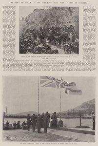 The Duke of Cornwall and Yorks Colonial Tour, Scenes at Gibraltar by English Photographer