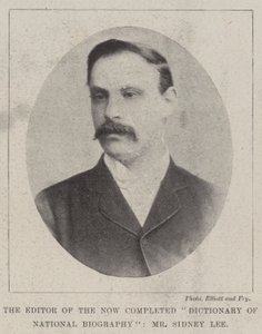 The Editor of the Now Completed Dictionary of National Biography, Mr Sidney Lee by English Photographer