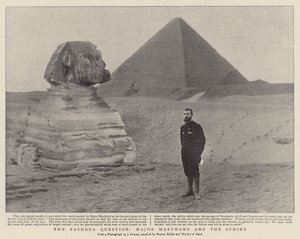 The Fashoda Question, Major Marchand and the Sphinx by English Photographer