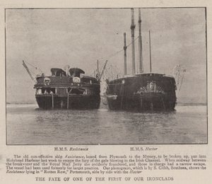The Fate of one of the first of our Ironclads by English Photographer