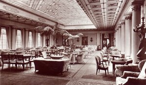 The First Class Lounge onboard the HMS Homeric
