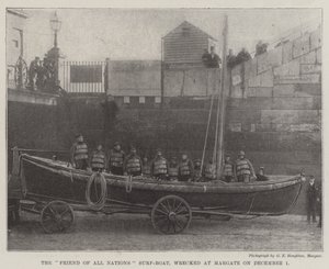 The Friend of All Nations Surf-Boat, wrecked at Margate on 1 December by English Photographer