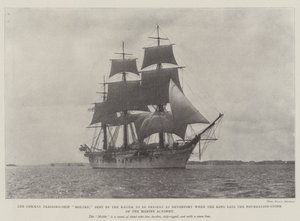 The German Training-Ship Moltke, sent by the Kaiser to be present at Devonport when the King lays the Foundation-Stone of the Marine Academy by English Photographer