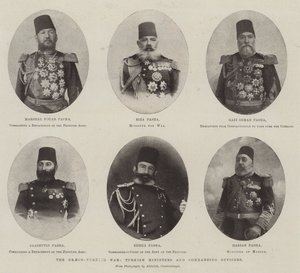The Graeco-Turkish War, Turkish Ministers and Commanding Officers by English Photographer