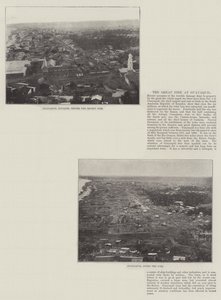 The Great Fire at Guayaquil by English Photographer