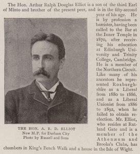 The Honourable A R D Elliot by English Photographer