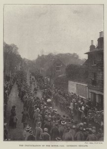 The Inauguration of the Motor-Car, entering Reigate by English Photographer