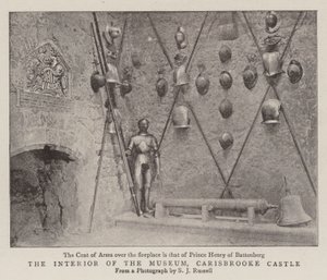 The Interior of the Museum, Carisbrooke Castle by English Photographer