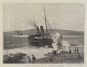 The Isle of Man Steam-Boat Monas Isle on the Rocks at Castletown by English Photographer
