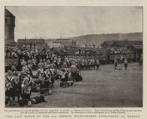 The Last Batch of the 2nd Gordon Highlanders entraining at Durban by English Photographer