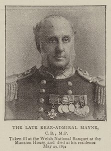 The Late Rear-Admiral Mayne, CB, MP by English Photographer