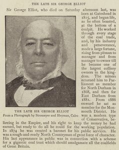 The Late Sir George Elliot by English Photographer