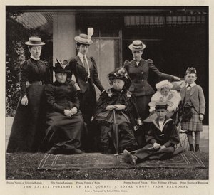 The Latest Portrait of the Queen, a Royal Group from Balmoral by English Photographer