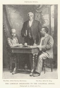 The Liberian Delegates to the Colonial Office by English Photographer